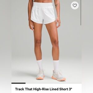 GREY- Lululemon Track That Short 3 in.